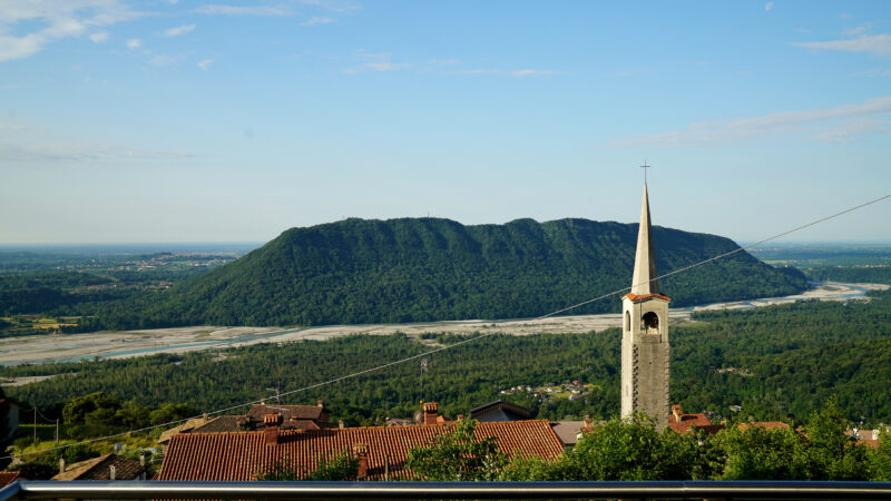 Tagliamento von San Rocco aus