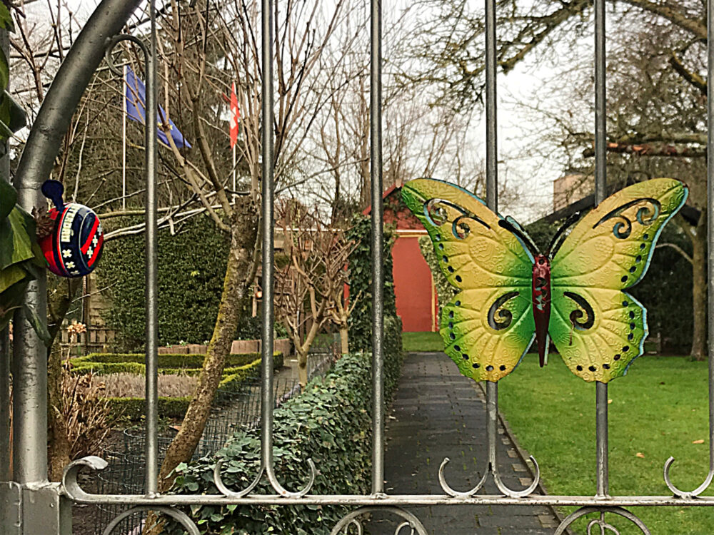 Gartentor Fahrradklingel