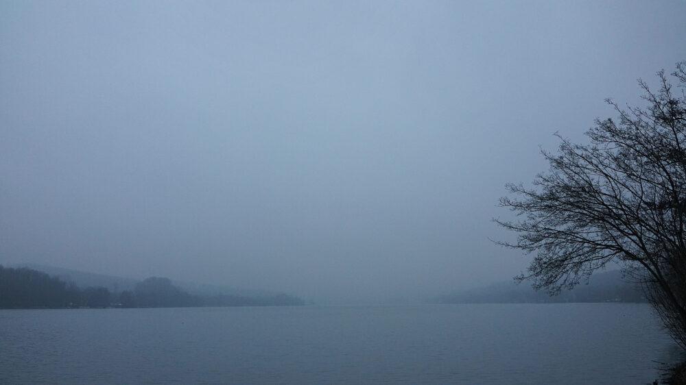 Nebel und Niesel am See