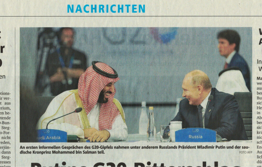 G 20 2018 Salman trifft Putin