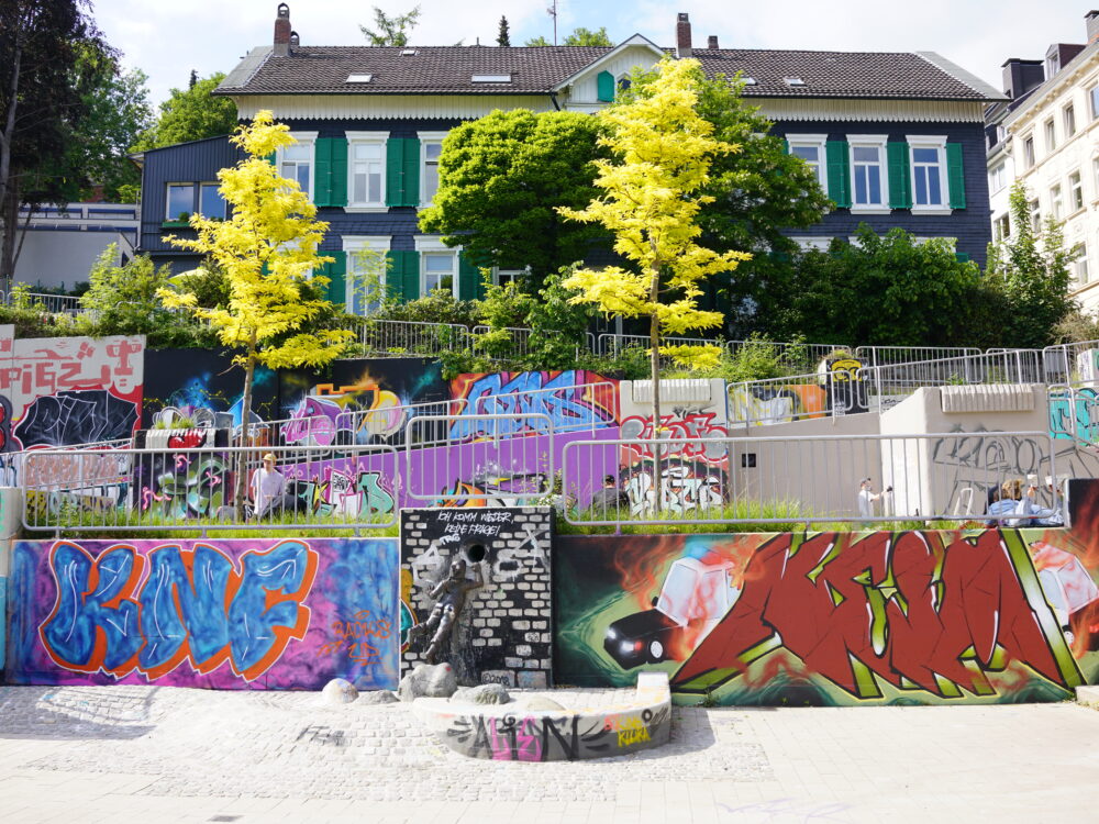 Graffitis am Haus der Jugend, Wuppertal